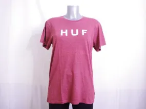 T-Shirt rouge foncé chiné - Huf - S