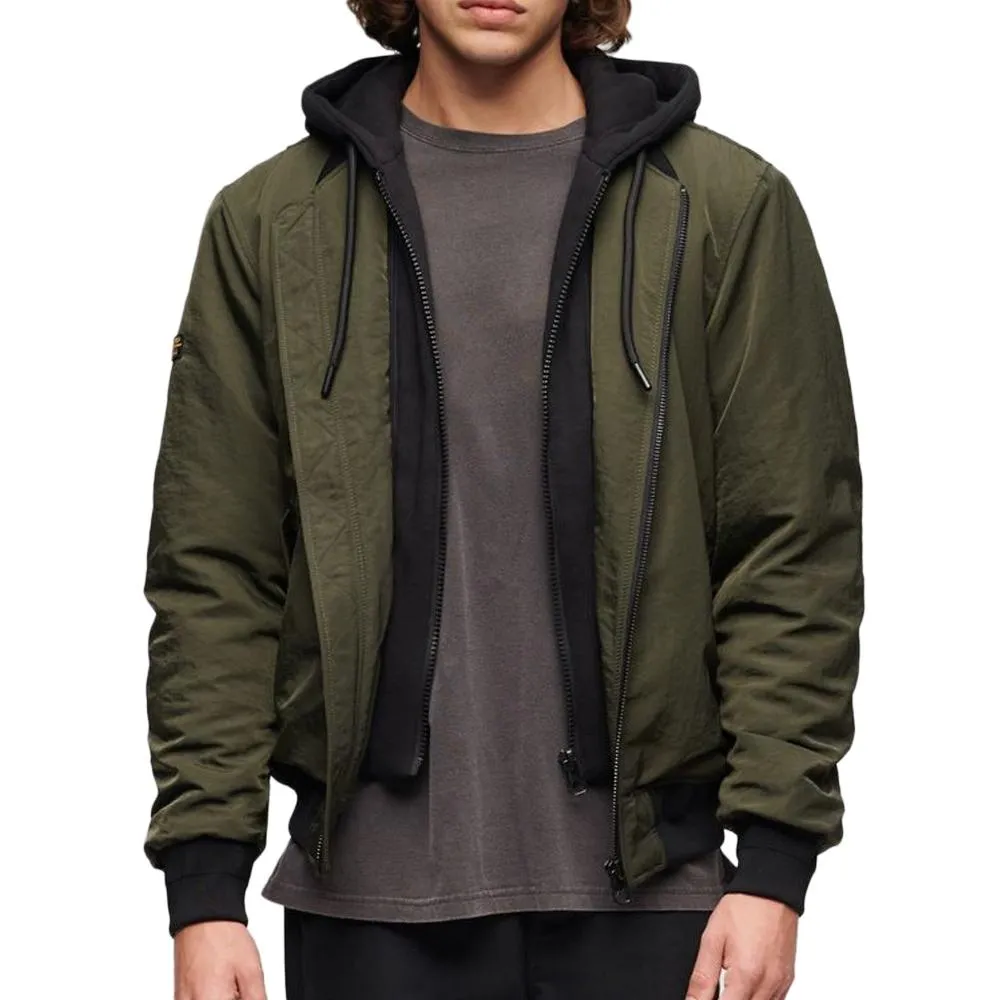 Veste Kaki Homme Superdry Hooded