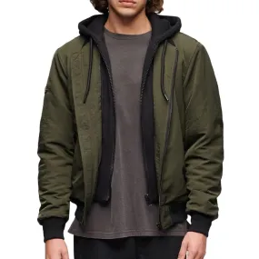 Veste Kaki Homme Superdry Hooded