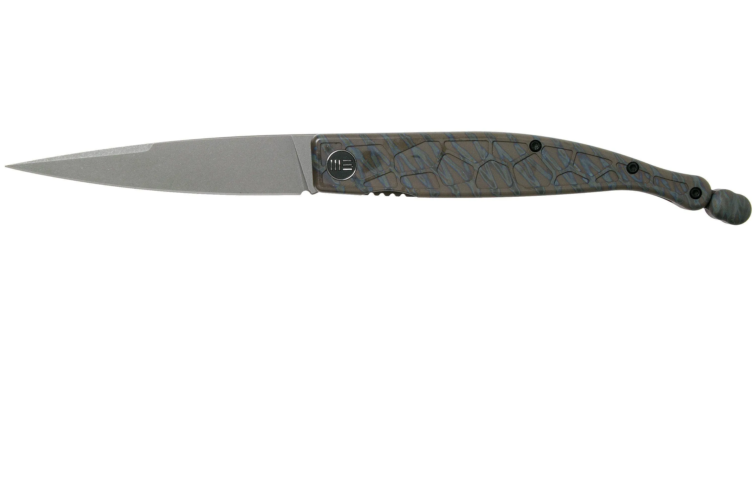 WE Knife Roman 2008D Flamed couteau de poche, Alessandra de Santis design